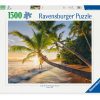 פאזל 1500 חלקים חוף עם דקלים Ravensburger - 1500 חלקים, Ravensburger