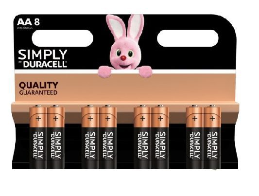 סוללות דורסל AA 8 Duracell - ילדים ונוער, למחשב ולגיימרס