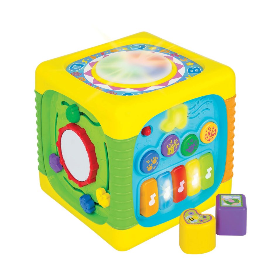 קוביית פעילות השחלת צורות אורקולית WinFun - Iam toys, Winfun
