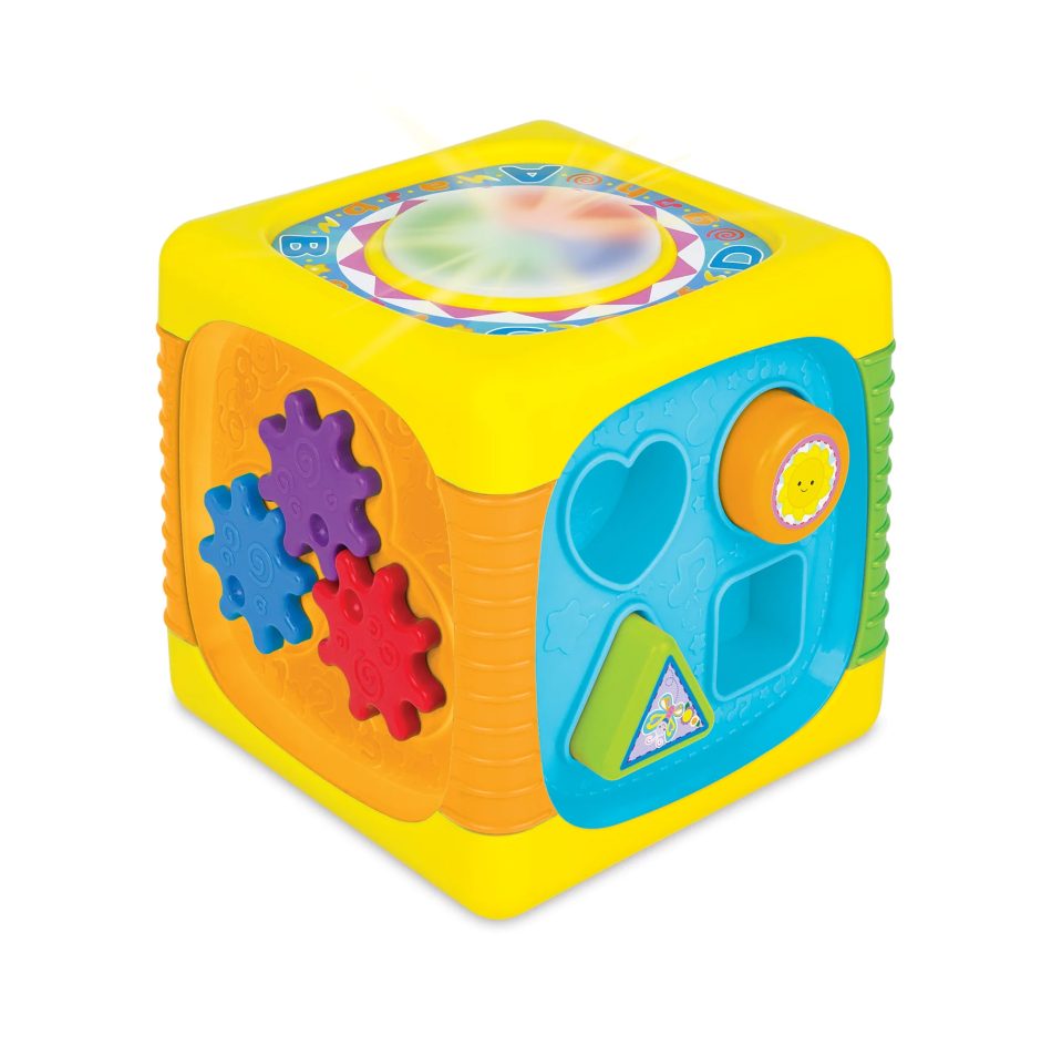 קוביית פעילות השחלת צורות אורקולית WinFun - Iam toys, Winfun