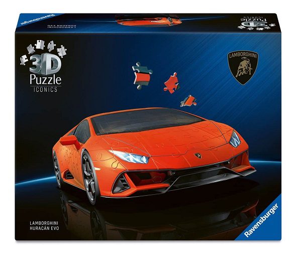 פאזל תלת מימד למבורגיני אדומה Ravensburger - 100+150 חלקים, Ravensburger