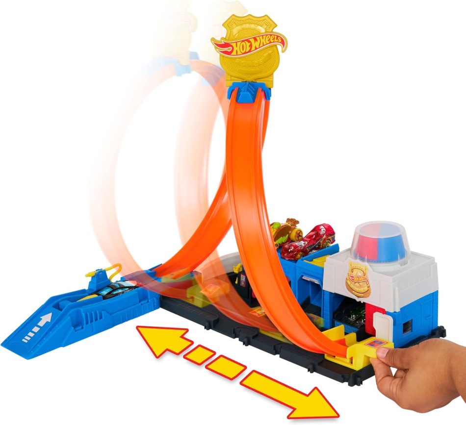 הוט ווילס תחנת משטרה משגר ולופ - Hot wheels, חניונים ומסלולים