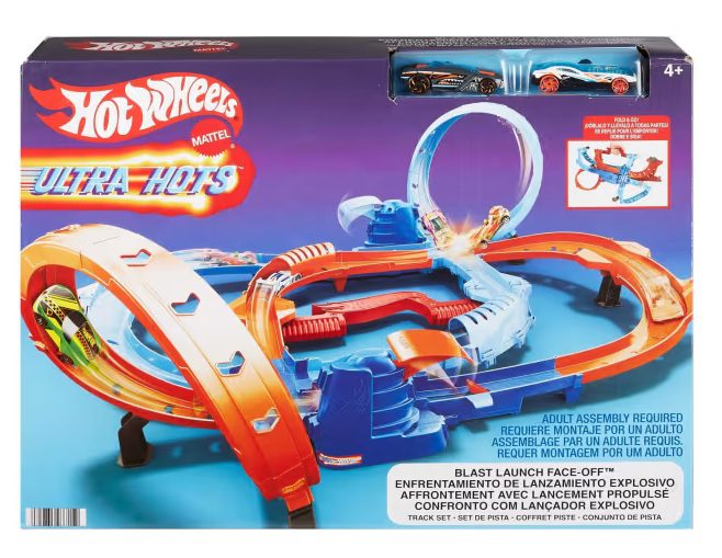 הוט ווילס מסלול 2 לולאות טורבו - Hot wheels, חניונים ומסלולים