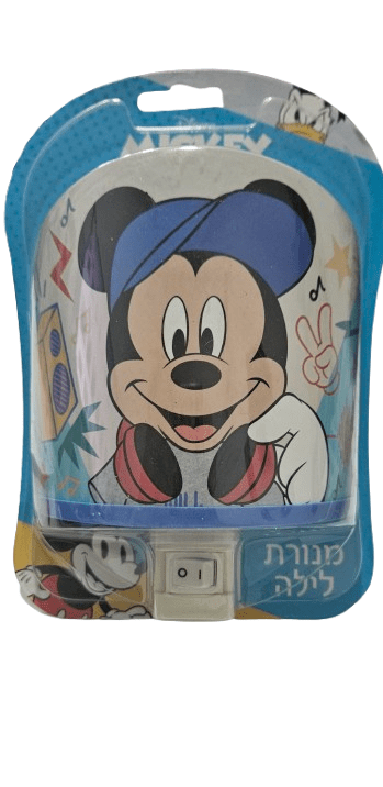 מנורת לילה מיקי מאוס לילדים - פלפוט, תאורה ומנורות