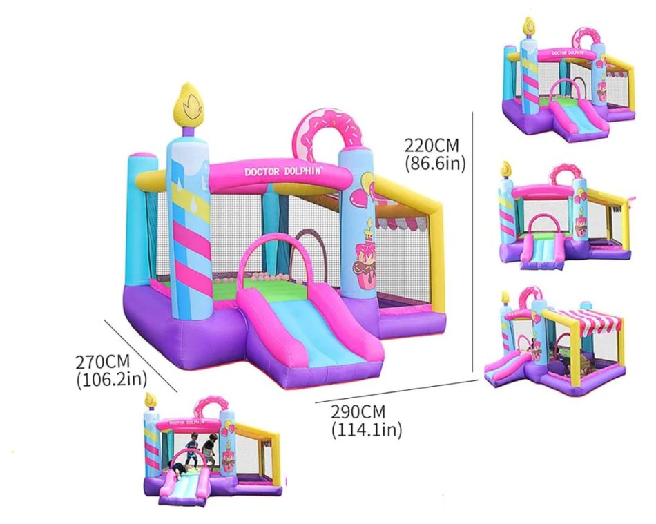 מתקן קפיצה מתנפח דונאט מגלשה בריכת כדורים 72002 - N.S.N SPORT, מתקנים מתנפחים ופארקי מים