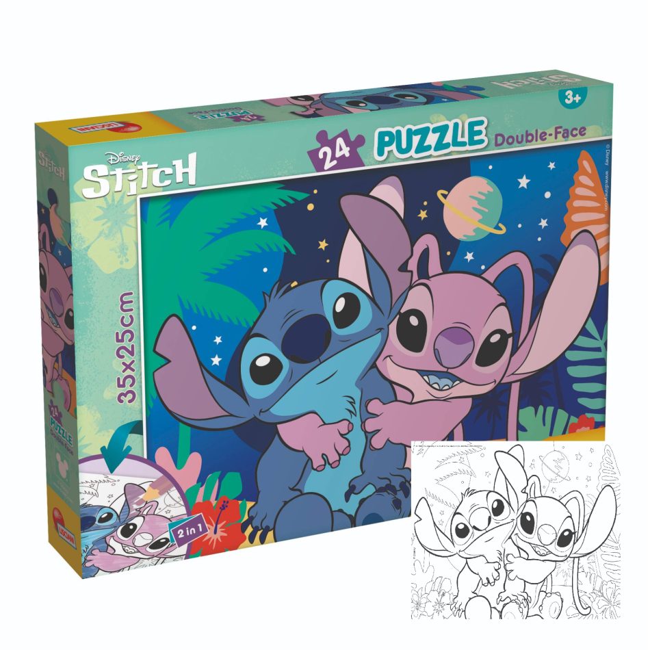 פאזל 24 חלקים לילו וסטיץ Lisciani - 24-35 חלקים, בנות