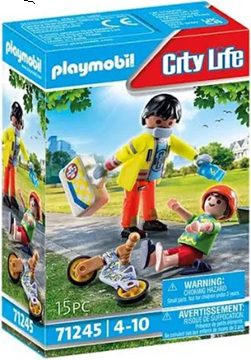 פליימוביל 71245 PlayMobil פאראמדיק ומטופל - Playmobil, פליימוביל Playmobil