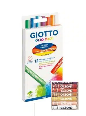צבעי פסטל שמן 12 Giotto olio maxi - Giotto, אומנות ויצירה