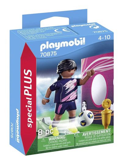 פליימוביל 70875 שחקנית כדורגל ומטרה Playmobil - Playmobil, פליימוביל Playmobil
