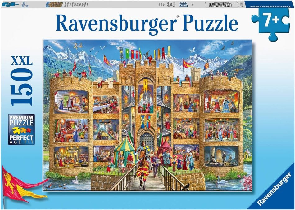 פאזל 150 חלקים הארמון ומה שבתוכו ravensburger - 100+150 חלקים, Ravensburger