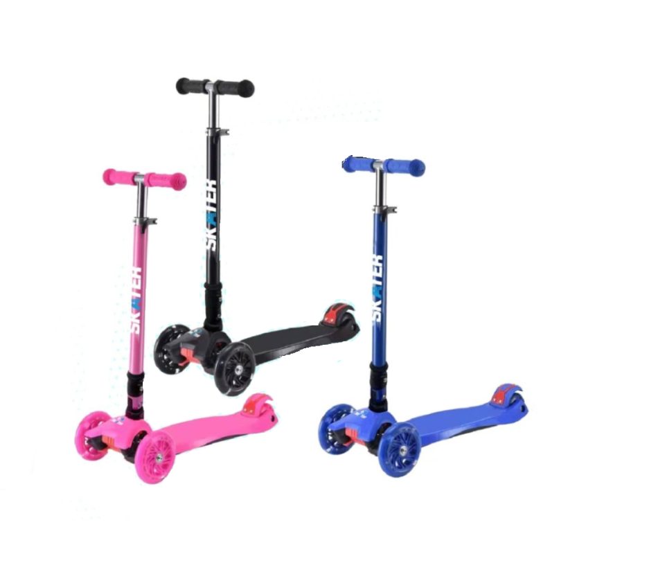 קורקינט 3 גלגלים אורות מתקפל Maxi-cool - קורקינט וספידר