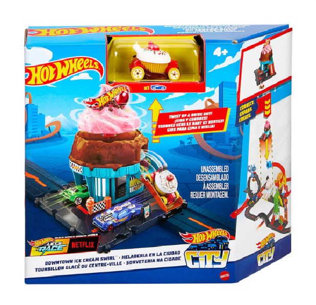 הוט ווילס מסלול חנות גלידה Hot-wheels - Hot wheels, חניונים ומסלולים