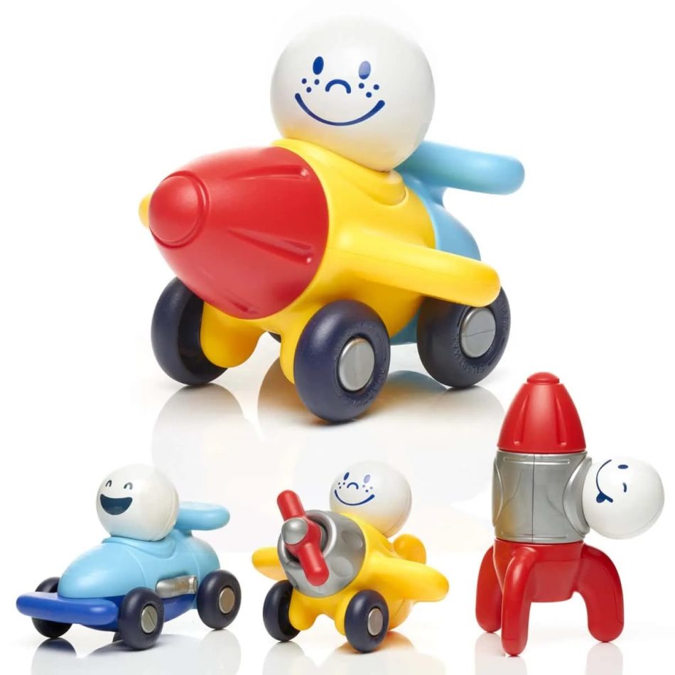 סמארטמקס מגנטי כלי רכב ותעופה Smartmax - הרכבות ופאזלים לפעוטות, משחקי מגנט