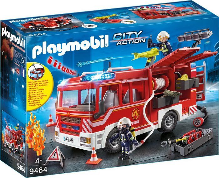 פליימוביל 9464 כבאית עם סירנה playmobil - Playmobil, כלי תחבורה