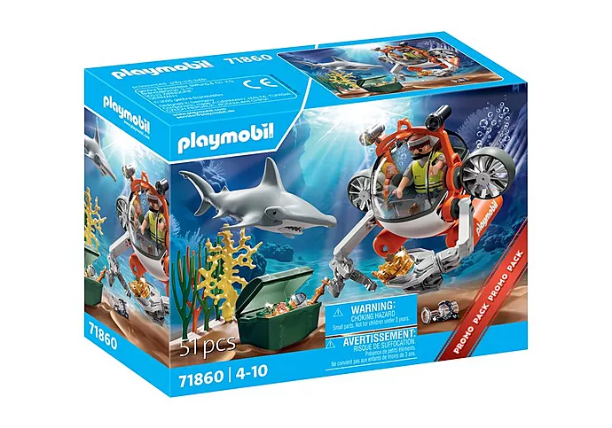 פליימוביל 71860 חיפוש האוצר התת ימי PlayMobil - Playmobil, פליימוביל Playmobil