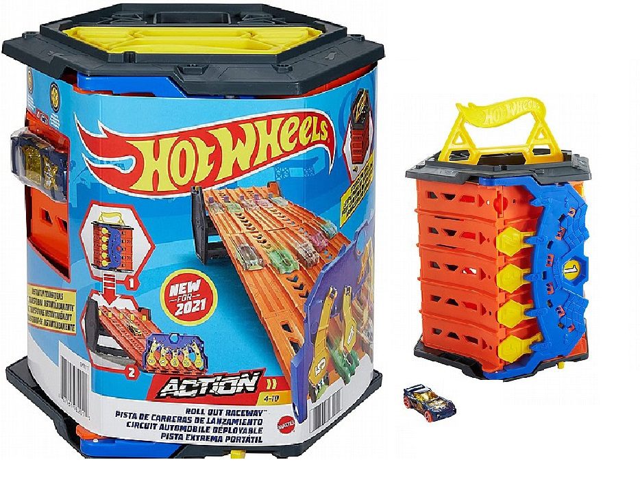 הוט ווילס חניון עם ידית נפתח למסלול מירוצים - Hot wheels, חניונים ומסלולים