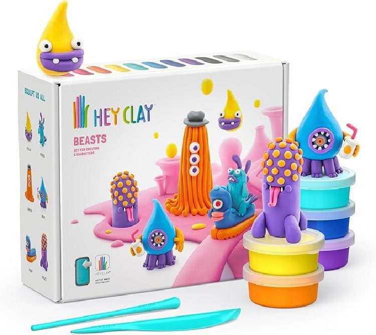 היי קליי סט יצורי הפרא Hey Clay - משחקי קופסא, פלסטלינה חול ובצקים