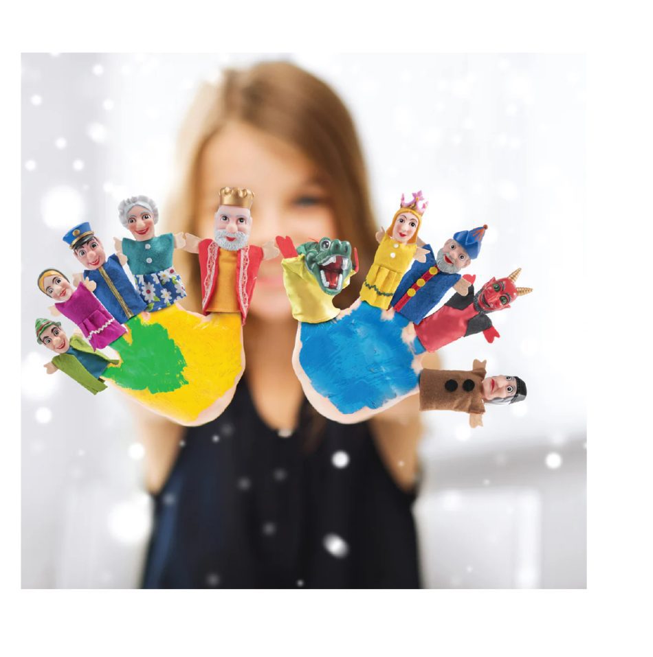 בובות תיאטרון אצבע סט 4 - Iam toys, בובות