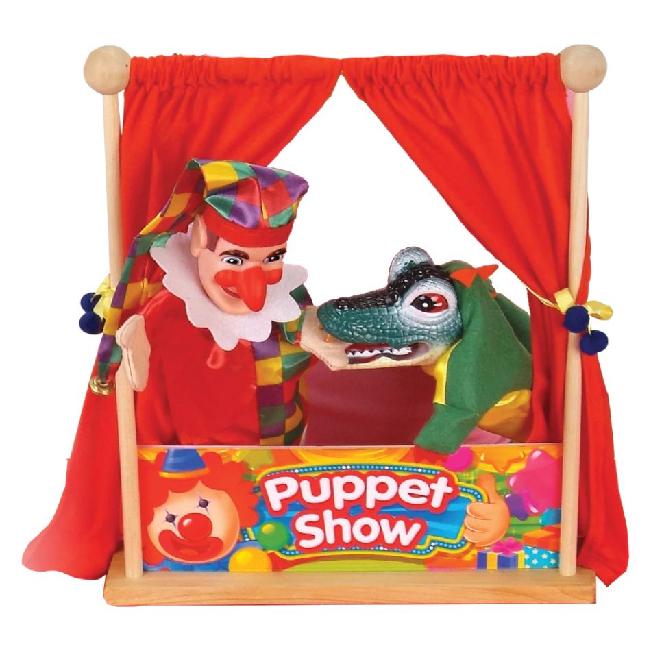 תיאטרון בובת מעץ כולל בובות - Iam toys, בובות