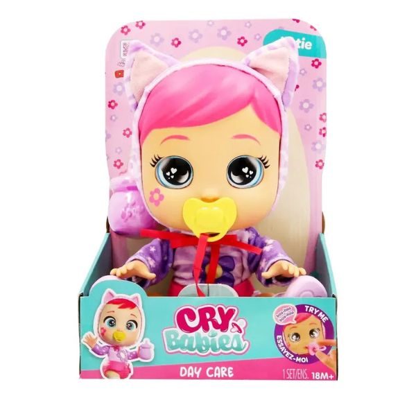 בובת קריי בייביז קייטי עם חיתול Cry Babies Dreamy - בובות, בנות