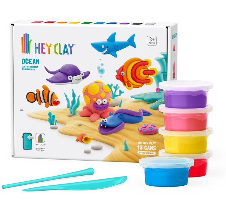 היי קליי סט מעמקי האוקיינוס Hey Clay - משחקי קופסא, פלסטלינה חול ובצקים