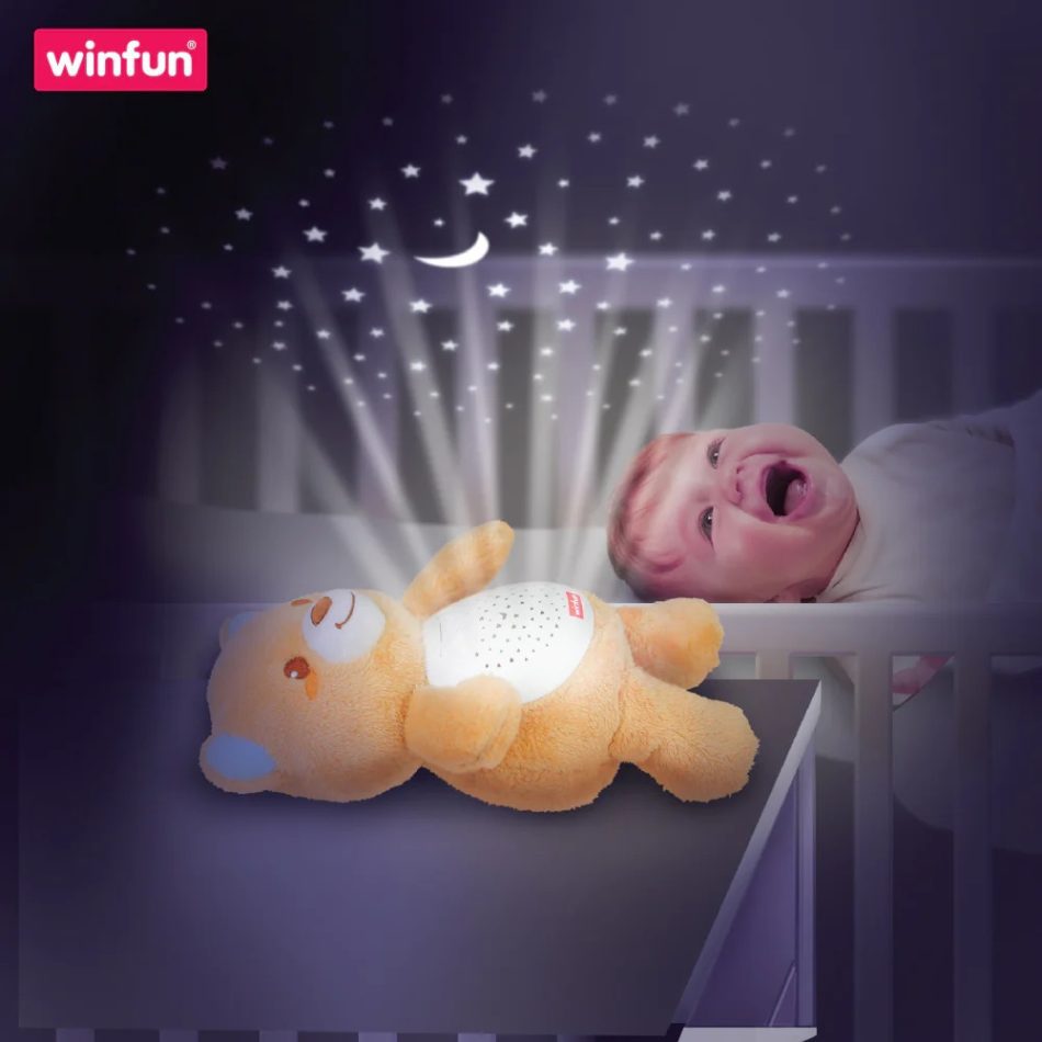 דובי מנגן ומנורת לילה כוכבים Winfun - Disney, Iam toys