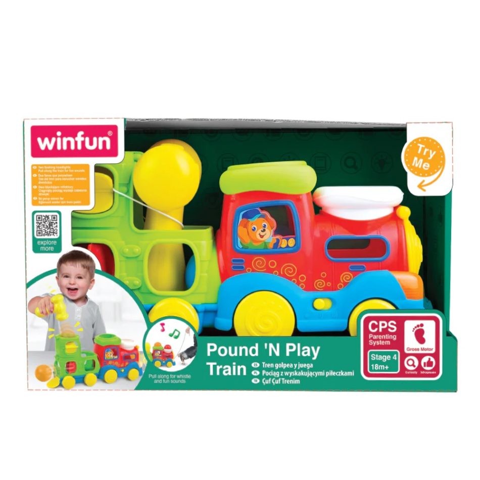 הך פטיש רכבת Winfun - Iam toys, משחקי התפתחות לתינוקות