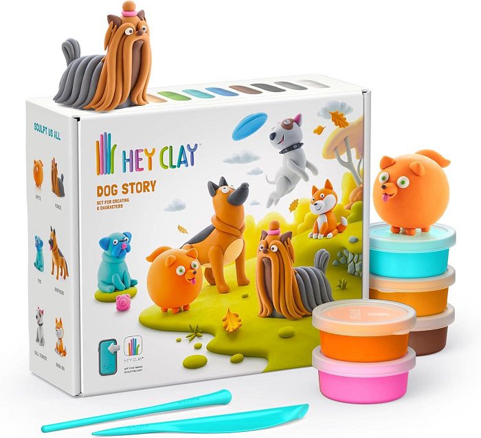 היי קליי סט חבורת כלבלבים Hey Clay - משחקי קופסא, פלסטלינה חול ובצקים