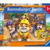 פאזל 2X12 חל' ראבל והבנאים Ravensburger - 12 חלקים, Ravensburger