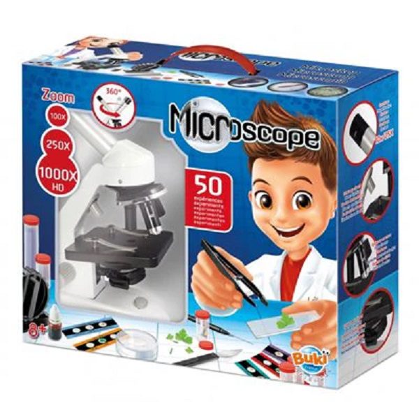 מיקרוסקופ 50 ניסויים Buki Franc - בוקי צרפת, מדע חקר וניסויים