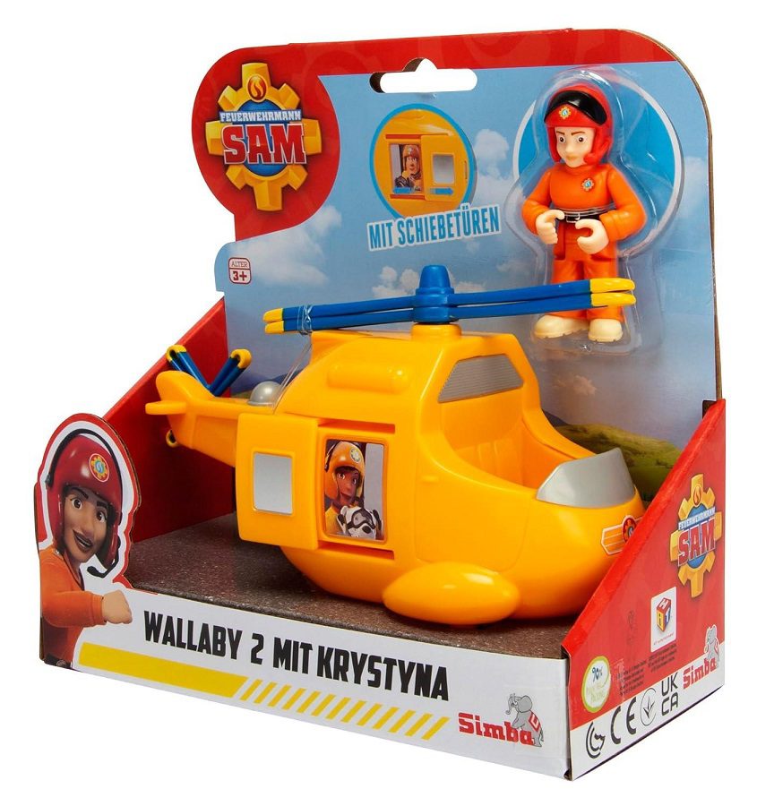 סמי הכבאי מסוק חילוץ ודמות קטרינה Wallaby - בנים, ילדים ונוער