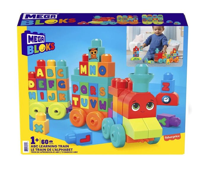 מגה בלוקס רכבת אותיות Mega bloks ABC - Fisher-Price, Mega bloks