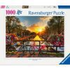 פאזל 1000 חלקים אופנים בשקיעה באמסטרדם Ravensburger - 1000 חלקים, Ravensburger