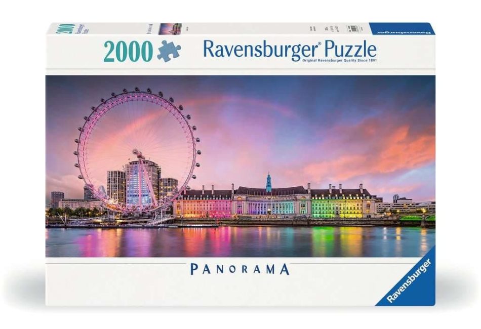 פאזל 2000 חל' פנורמי לונדון עם גלגל Ravensburger - 2000 חלקים ומעלה, Ravensburger