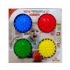 כדורי תחושות עיסוי לפעוטות 4יח' Pit toys - כדורים ומשחקי ספורט, משחקי התפתחות לתינוקות
