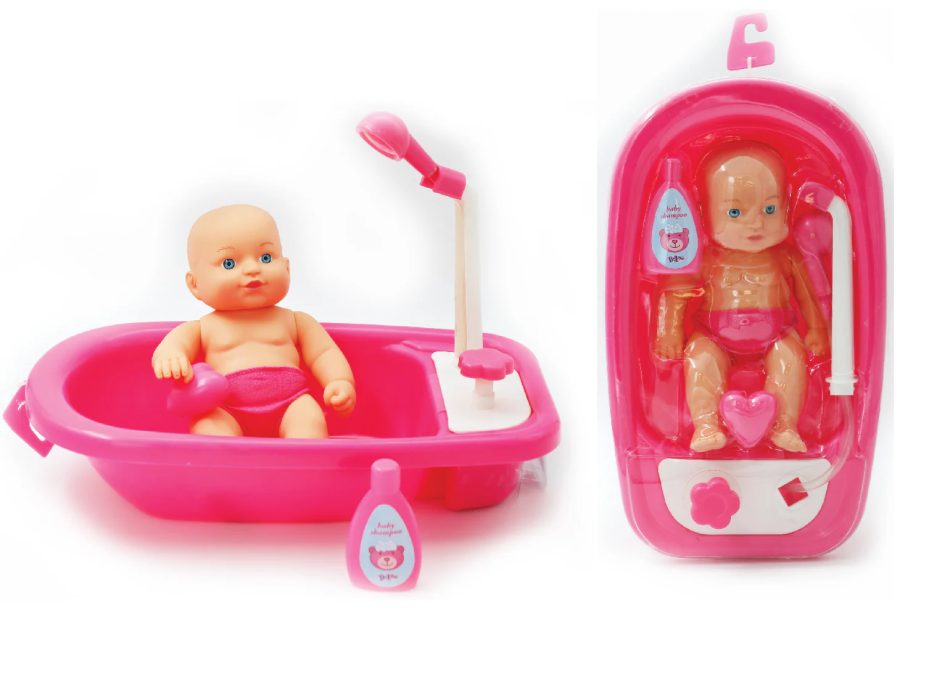 בובה באמבטיה ואביזרים - Iam toys, בובות