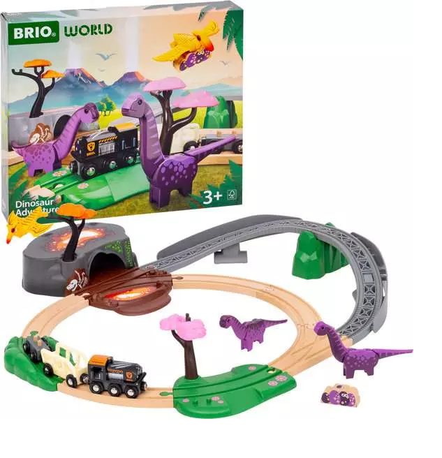 רכבת דינוזאורים מסלול 36094 בריו BRIO - בריו Brio, חניונים ומסלולים
